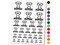 Super with Star Trophy Teacher Motivation Temporary Tattoo Water Resistant Fake Body Art Set Collection